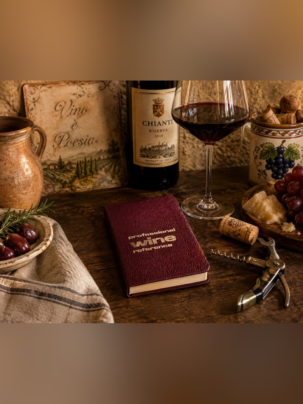 Vtg Professional Wine Reference Book Frank E Johnson Pocket Guide Maps Bar Cart